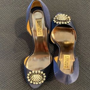 Badgley Mischka Lacie Navy Blue size 8
